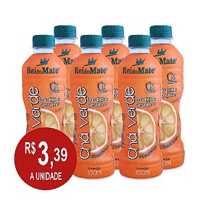 Chá Verde LARANJA & GENGÍBRE Pack com 6 Garrafas 350 ML