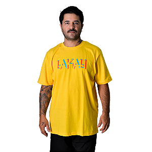Camiseta Amarela Lakau Pixel Logo