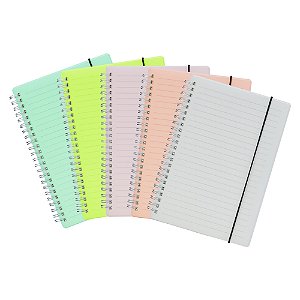 Caderno A5 Plástico