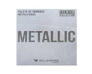 Paleta de Sombras Metalizadas Metallic BF10068 Bella Femme