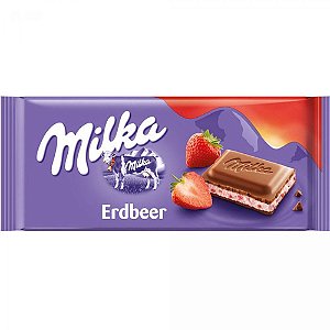 CHOCOLATE MILKA ERDBEER JOGHURT 100G