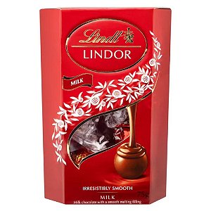 CHOCOLATE LINDT LINDOR CORNET AO LEITE 75G