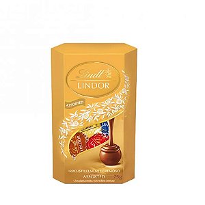 CHOCOLATE LINDT LINDOR CORNET SORTIDO 75G