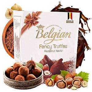 CHOCOLATE BELGIAN FANCY TRUFFLES HAZELNUTS 200G