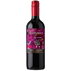 VINHO SANTA CAROLINA RESERVADO TINTO SUAVE 750ML