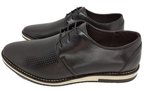 SAPATO OXFORD PERFURADO PRETO