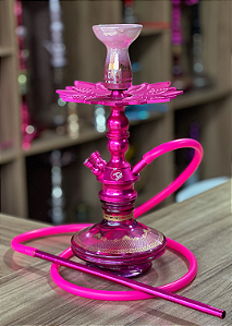 Narguile Zeus Single Completo - Rosa Pink - Tabacaria Premium