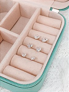 Trio de Prata Ponto de Luz Coração