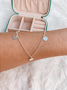 Choker de Prata Medalhas Lisas