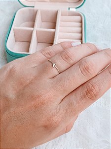 Anel de Prata Mini Lua