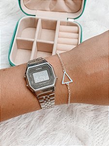 Pulseira de Prata Triângulo