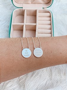 Escapulário de Prata Me Rege Me Guarde