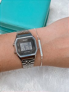 Pulseira de Prata Fio Cravejado