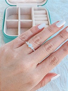 Anel de Prata Princesa