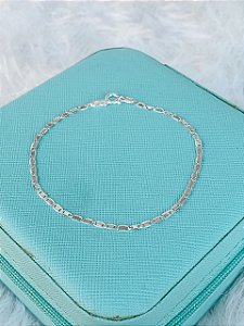 Pulseira de Prata Masculina Elo Piastrine 2mm