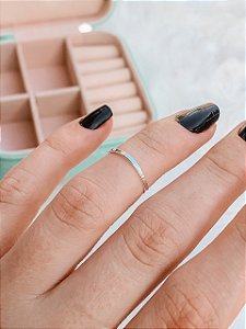 Anel de Prata Falange Liso Regulável