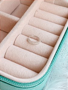 Piercing de Prata Argola Cravejada