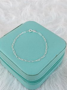 Pulseira de Prata Masculina Elo Alongado