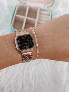 Pulseira de Prata Elo Oval