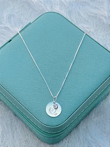 Gargantilha de Prata Divino e Zircônia