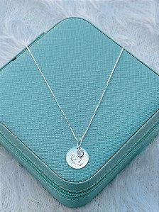 Gargantilha de Prata Divino e Zircônia