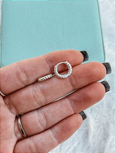 Argola de Prata Maxi Torcida P