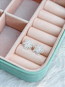 Brinco de Prata Maxi Flor