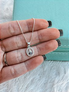 Gargantilha de Prata Mandala Nsa Senhora