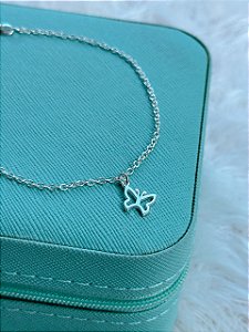 Pulseira de Prata Borboleta