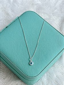 Gargantilha de Prata Olho Grego Resina