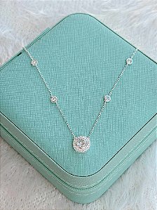 Gargantilha de Prata Redonda Tiffany