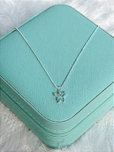 Gargantilha de Prata Borboleta