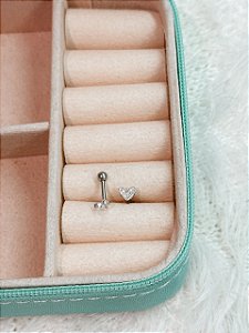 Piercing de Prata Mini Coração Trágus
