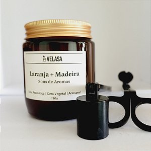 Vela SONS DE AROMAS - LARANJA + MADEIRA 180g