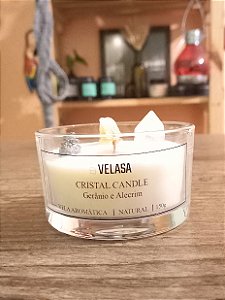 Vela de Cristal GÊRANIO E ALECRIM 150g