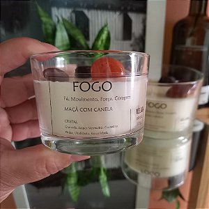 Vela Aromática com Cristais ELEMENTO FOGO - 105G