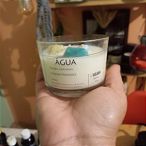 Vela Aromática com Cristais ELEMENTO ÁGUA - 105G
