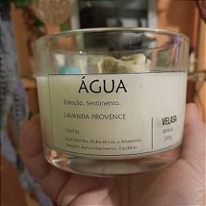 Vela Aromática com Cristais ELEMENTO ÁGUA - 285G