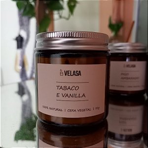 Vela Perfumada Vintage TABACO e VANILLA 70g