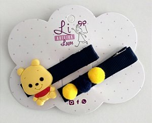 Hair Clips Ursinho Pooh