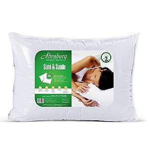 Travesseiro Altenburg Sono & Saúde Para Quem Dorme De Lado - Branco