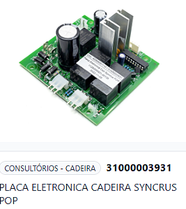 PLACA ELETRONICA CADEIRA SYNCRUS POP