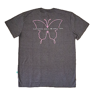Camiseta XXXPERIENCE Butterfly - Cinza Chumbo