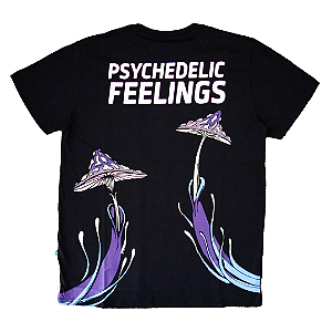 Camiseta XXXPERIENCE Psychedelics Feelings - Preta
