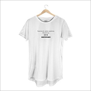 Camiseta XXXPERIENCE Social Long Line- Branca