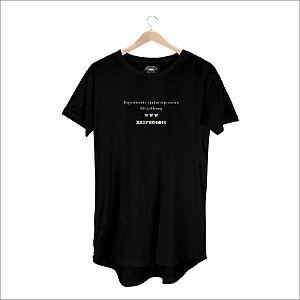 Camiseta XXXPERIENCE Social Long Line - Preta