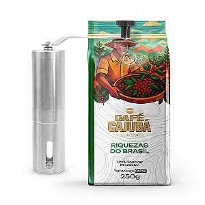 Kit 1 Cajubá Riquezas do Brasil Grãos 250g + 1 Moedor