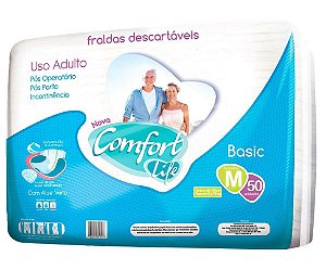 Fralda Geriátrica Pacotão Comfort Life c/ 50