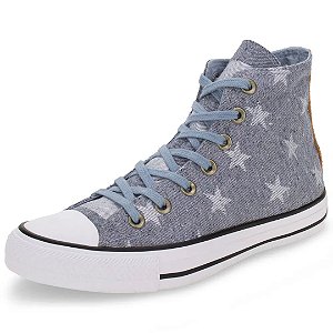 tênis all star jeans azul