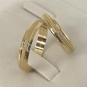 Aliança de Casamento Ouro 18k Minnesota